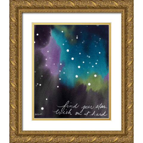 Find Your Star Gold Ornate Wood Framed Art Print with Double Matting by Doucette, Katie
