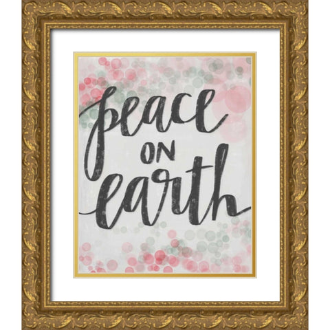 Peace II Gold Ornate Wood Framed Art Print with Double Matting by Doucette, Katie