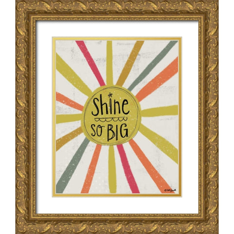 Shine So Big Gold Ornate Wood Framed Art Print with Double Matting by Doucette, Katie