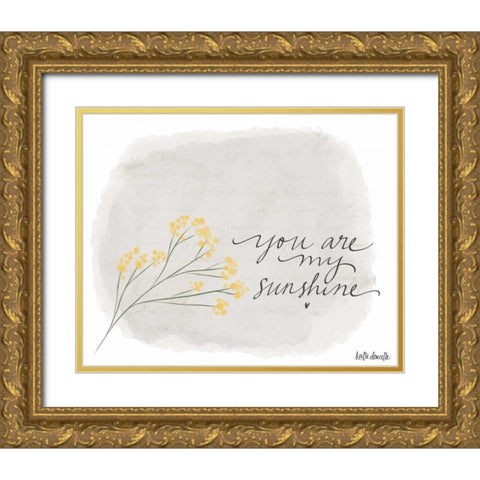 Sunshine Gold Ornate Wood Framed Art Print with Double Matting by Doucette, Katie