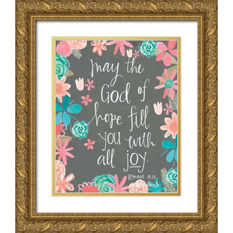 Hope of God Gold Ornate Wood Framed Art Print with Double Matting by Doucette, Katie