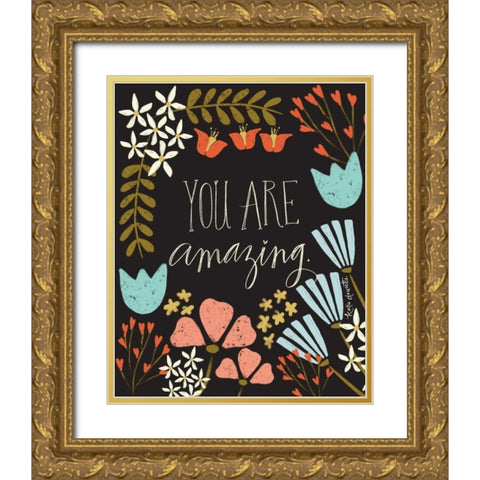 Amazing Gold Ornate Wood Framed Art Print with Double Matting by Doucette, Katie