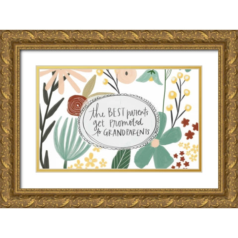 Grandparents Gold Ornate Wood Framed Art Print with Double Matting by Doucette, Katie