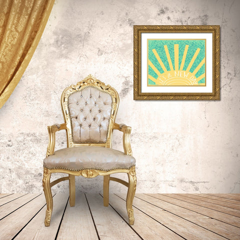 New Day Gold Ornate Wood Framed Art Print with Double Matting by Doucette, Katie