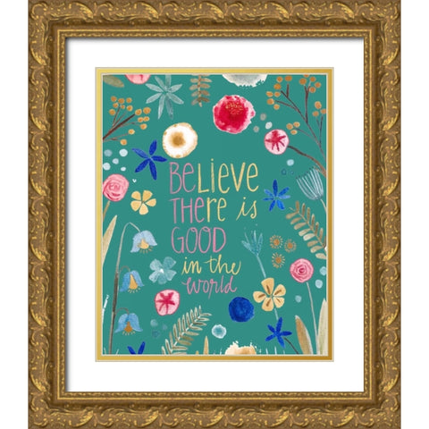 Be the Good Gold Ornate Wood Framed Art Print with Double Matting by Doucette, Katie