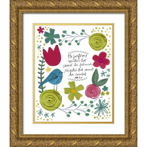 Wonders and Miracles Gold Ornate Wood Framed Art Print with Double Matting by Doucette, Katie