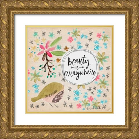 Beauty is Everywhere Gold Ornate Wood Framed Art Print with Double Matting by Doucette, Katie