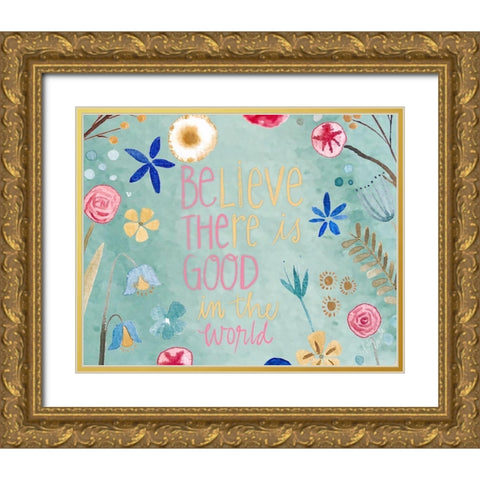 Be the Good Gold Ornate Wood Framed Art Print with Double Matting by Doucette, Katie