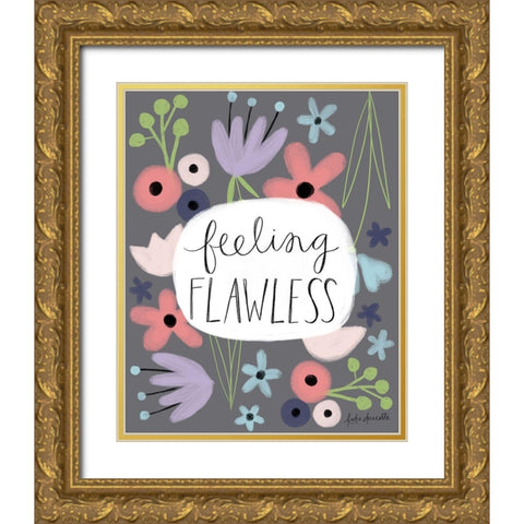 Feeling Flawless Gold Ornate Wood Framed Art Print with Double Matting by Doucette, Katie