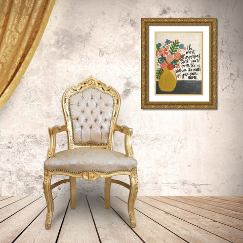 Within the Walls of Your Home Gold Ornate Wood Framed Art Print with Double Matting by Doucette, Katie