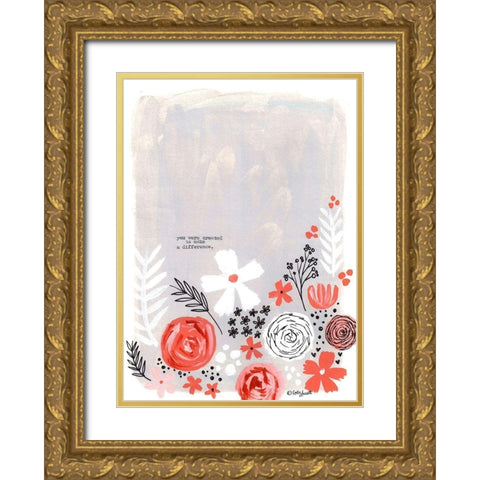 Created to Make a Difference Gold Ornate Wood Framed Art Print with Double Matting by Doucette, Katie