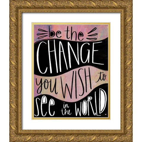 Change Gold Ornate Wood Framed Art Print with Double Matting by Doucette, Katie