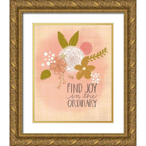 Find Joy Gold Ornate Wood Framed Art Print with Double Matting by Doucette, Katie