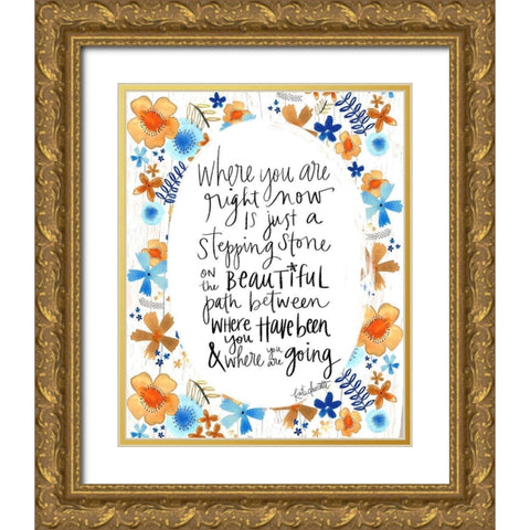 Beautiful Path Gold Ornate Wood Framed Art Print with Double Matting by Doucette, Katie