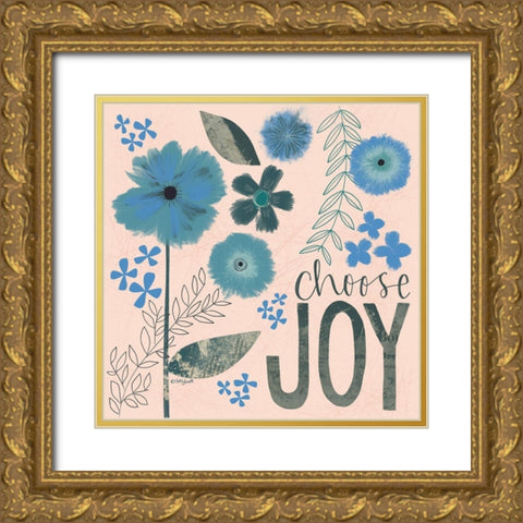 If You Can Be Anything Gold Ornate Wood Framed Art Print with Double Matting by Doucette, Katie