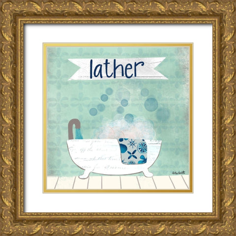 Lather Gold Ornate Wood Framed Art Print with Double Matting by Doucette, Katie