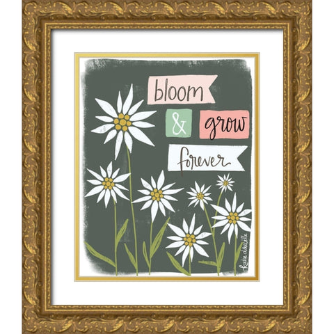 Bloom and Grow Forever Gold Ornate Wood Framed Art Print with Double Matting by Doucette, Katie