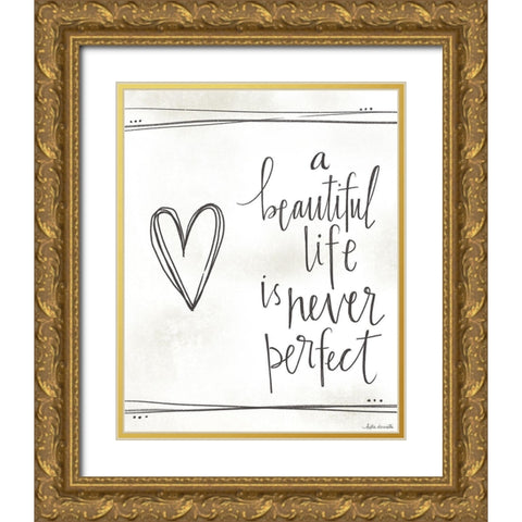 A Beautiful Life Gold Ornate Wood Framed Art Print with Double Matting by Doucette, Katie