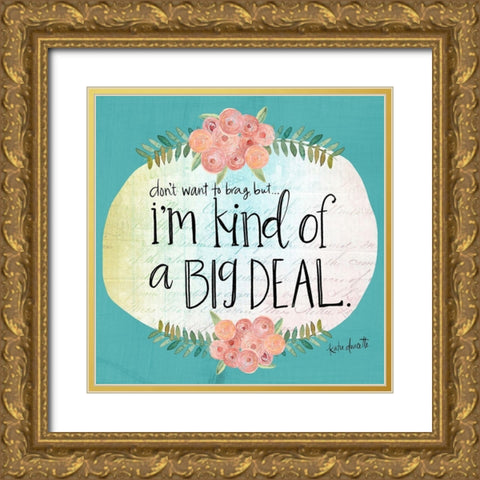 Big Deal Gold Ornate Wood Framed Art Print with Double Matting by Doucette, Katie