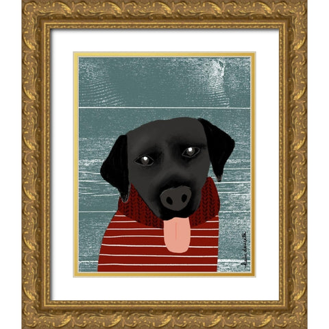 Lab Gold Ornate Wood Framed Art Print with Double Matting by Doucette, Katie