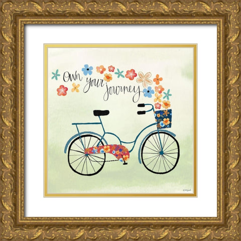 Own Your Journey Gold Ornate Wood Framed Art Print with Double Matting by Doucette, Katie