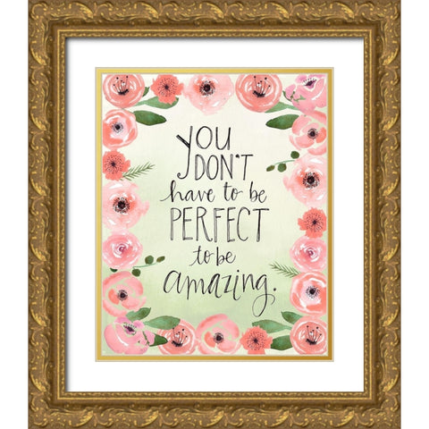 Perfect Gold Ornate Wood Framed Art Print with Double Matting by Doucette, Katie