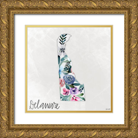 Delaware Gold Ornate Wood Framed Art Print with Double Matting by Doucette, Katie