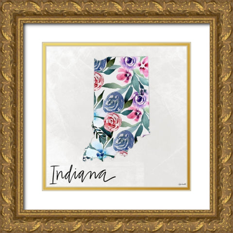 Indiana Gold Ornate Wood Framed Art Print with Double Matting by Doucette, Katie