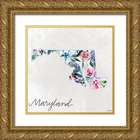 Maryland Gold Ornate Wood Framed Art Print with Double Matting by Doucette, Katie