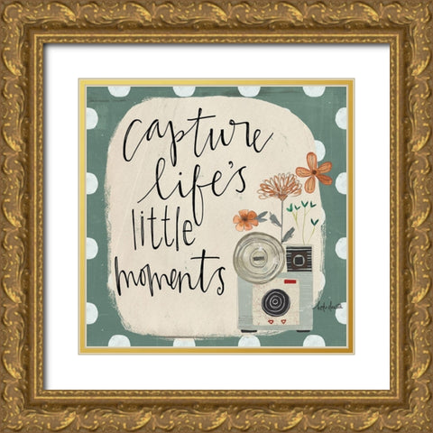 Capture Lifes Little Moments Gold Ornate Wood Framed Art Print with Double Matting by Doucette, Katie
