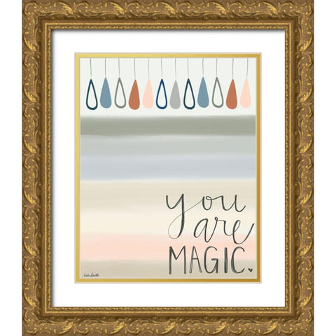 You Are Magic Gold Ornate Wood Framed Art Print with Double Matting by Doucette, Katie