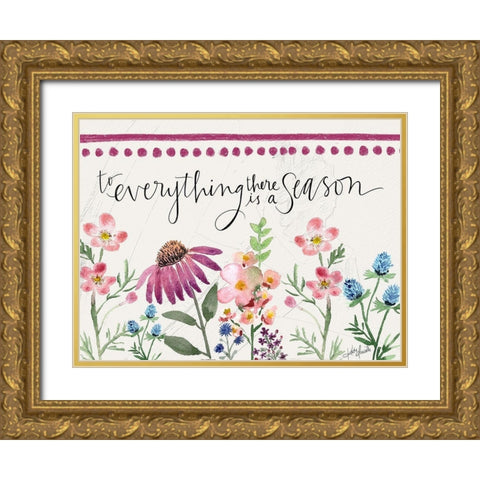 To Everything Gold Ornate Wood Framed Art Print with Double Matting by Doucette, Katie