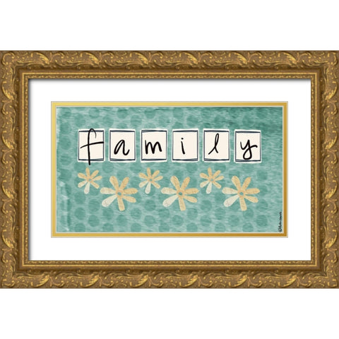 Family Gold Ornate Wood Framed Art Print with Double Matting by Doucette, Katie