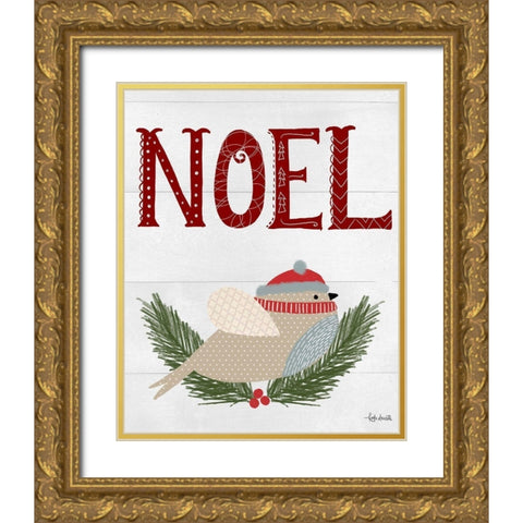 Noel Gold Ornate Wood Framed Art Print with Double Matting by Doucette, Katie
