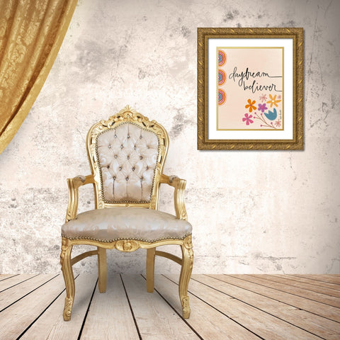 Daydream Believer Gold Ornate Wood Framed Art Print with Double Matting by Doucette, Katie