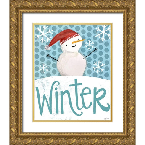 Winter Gold Ornate Wood Framed Art Print with Double Matting by Doucette, Katie