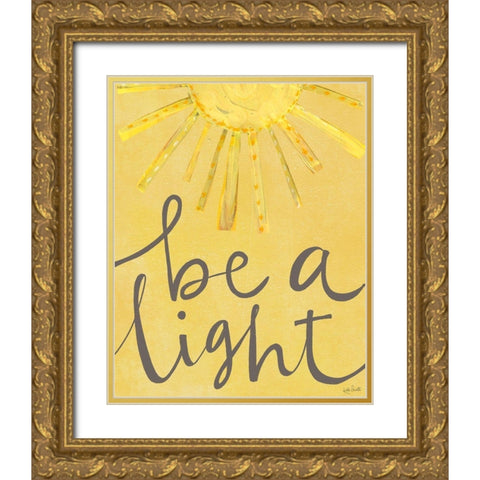 Be a Light Gold Ornate Wood Framed Art Print with Double Matting by Doucette, Katie