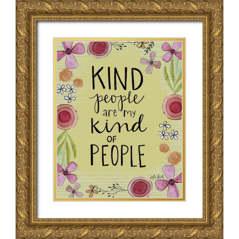 Kind People Gold Ornate Wood Framed Art Print with Double Matting by Doucette, Katie