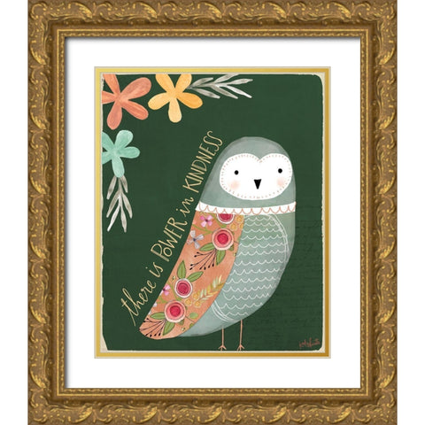 Power in Kindness Gold Ornate Wood Framed Art Print with Double Matting by Doucette, Katie