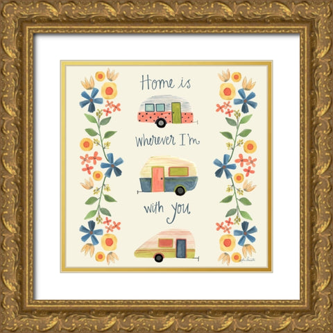 Home Gold Ornate Wood Framed Art Print with Double Matting by Doucette, Katie