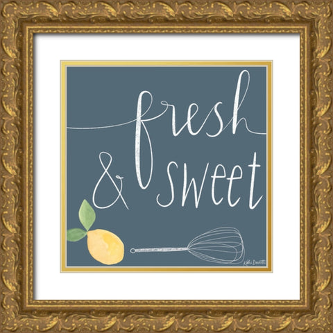 Fresh and Sweet Gold Ornate Wood Framed Art Print with Double Matting by Doucette, Katie