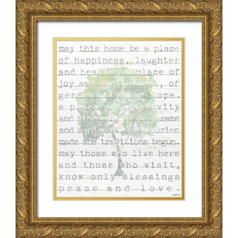 This Home Gold Ornate Wood Framed Art Print with Double Matting by Brown, Kyra