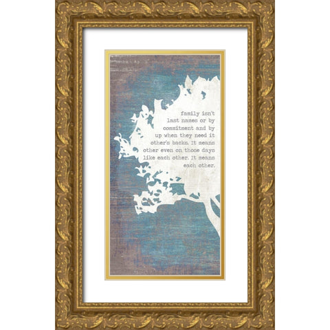 Left Tree Gold Ornate Wood Framed Art Print with Double Matting by Brown, Kyra