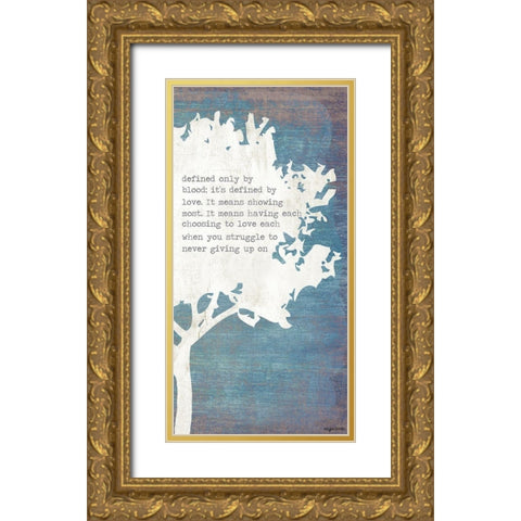 Right Tree Gold Ornate Wood Framed Art Print with Double Matting by Brown, Kyra