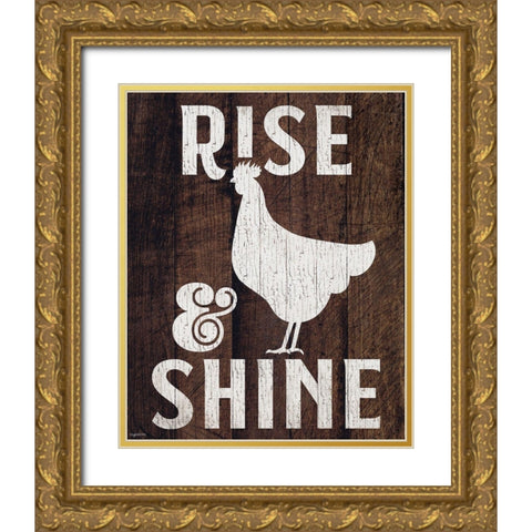 Rise and Shine Gold Ornate Wood Framed Art Print with Double Matting by Brown, Kyra