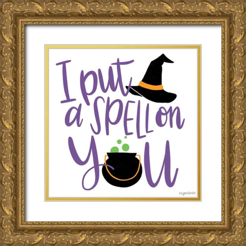 Spell Gold Ornate Wood Framed Art Print with Double Matting by Brown, Kyra