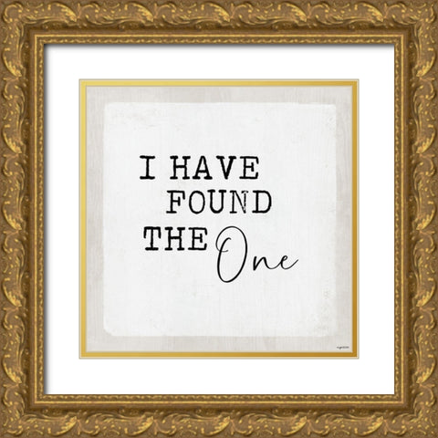 The One Gold Ornate Wood Framed Art Print with Double Matting by Brown, Kyra