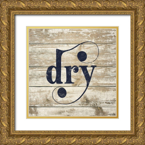 Dry Gold Ornate Wood Framed Art Print with Double Matting by Brown, Kyra