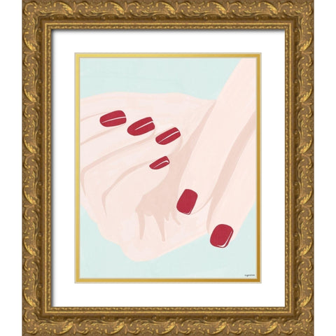 Hand III Gold Ornate Wood Framed Art Print with Double Matting by Brown, Kyra