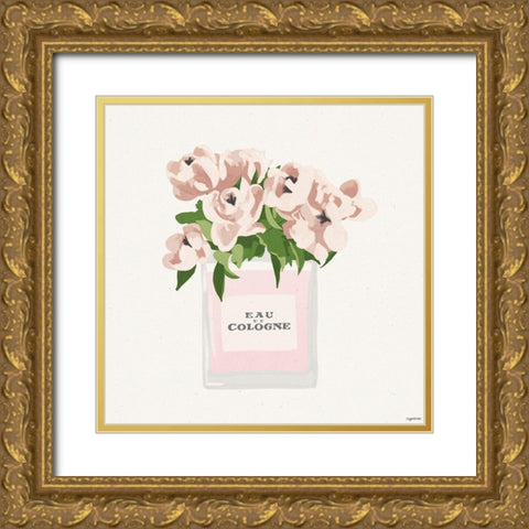 Flower Perfume Gold Ornate Wood Framed Art Print with Double Matting by Brown, Kyra